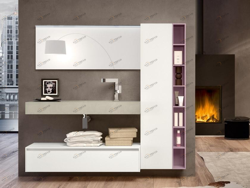 Gruppo Geromin Шкафчик для ванной с ящиками Change sun-id-1482545