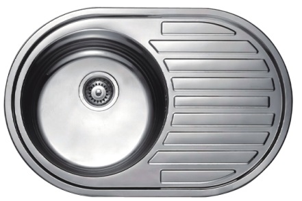 HB5077 Кухонная мойка , полированная сталь Haiba 