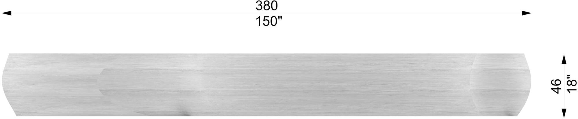 Concreative Бетонная скамья с 3d принтом  1903-038  - Вид №4