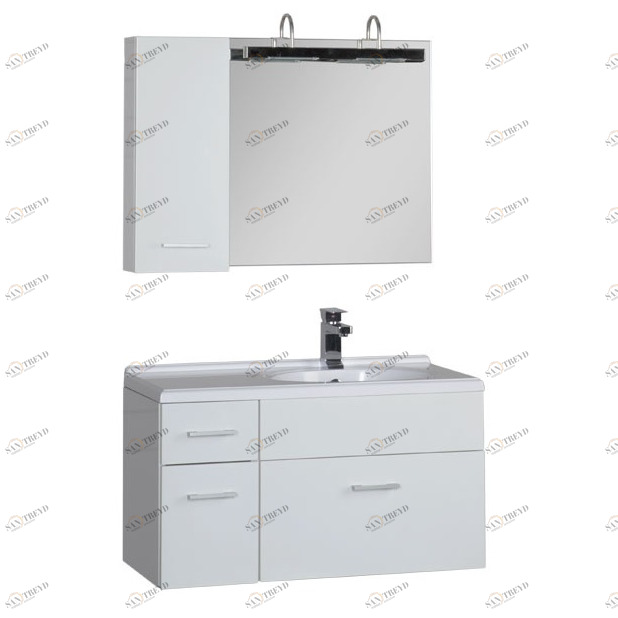 Комплект мебели Aquanet Данте 85 R белый (1 навесной шкафчик) 00164818