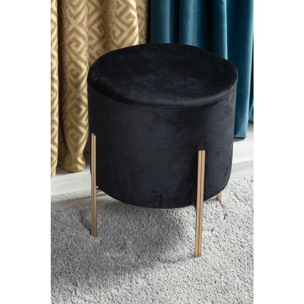 Табурет 340x400 мм цвет чёрный Atmosphera STLM-2180075 - Вид №4