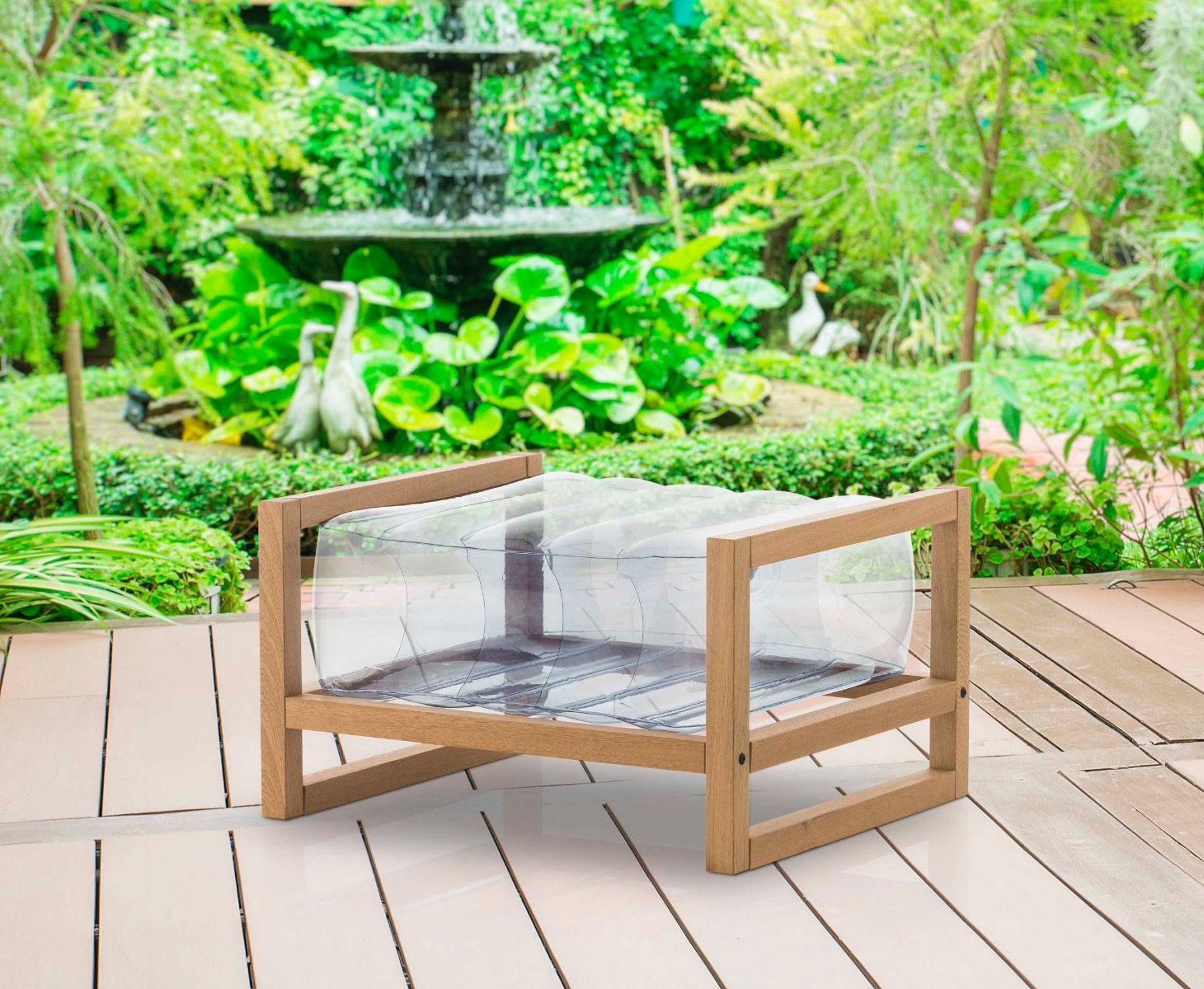 MOJOW YOKO WOOD пуф Прозрачный PYKCB04NC - Вид №1