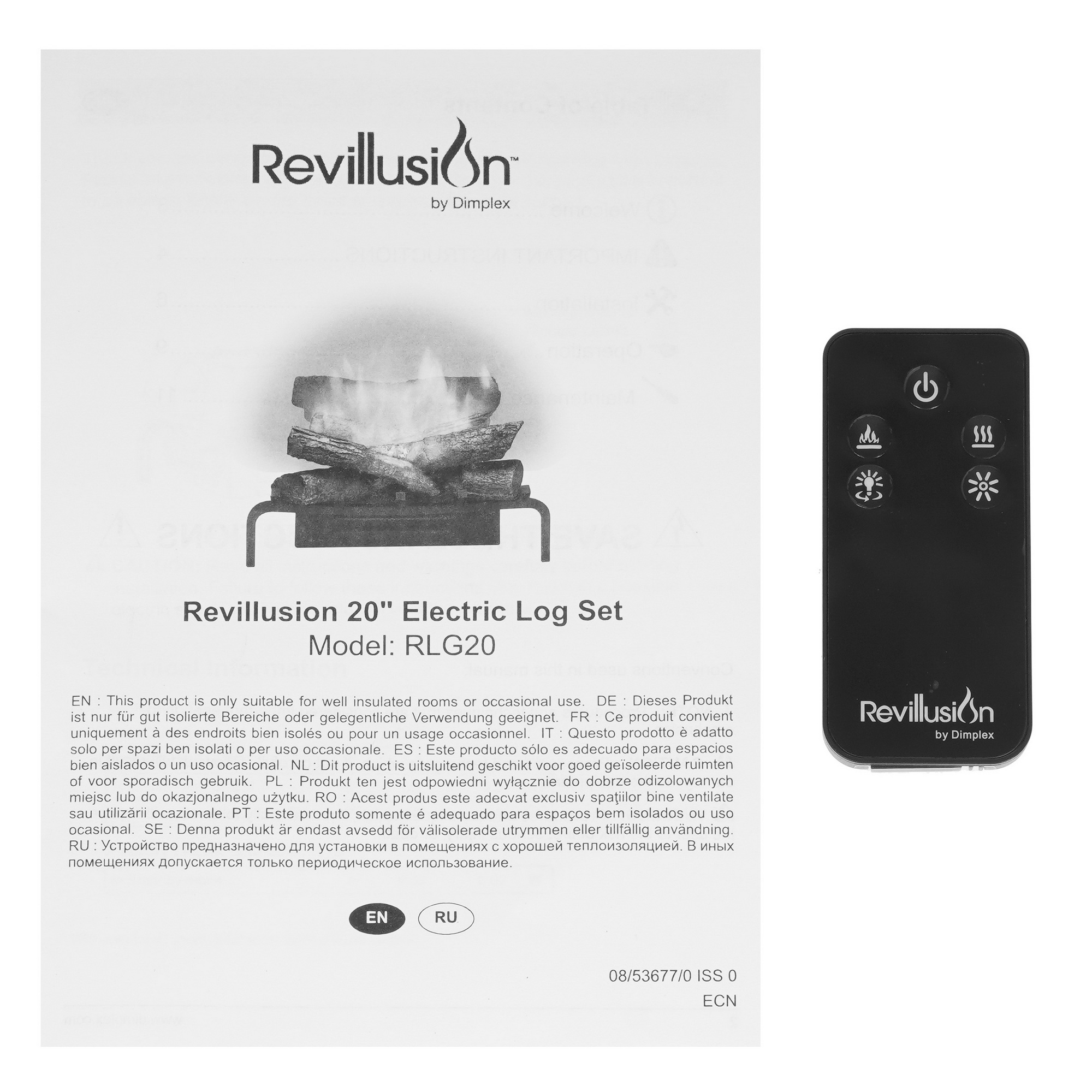 5347619 Электроочаг Dimplex Revillusion 20" RLG20 STDN-0091665 - Вид №7