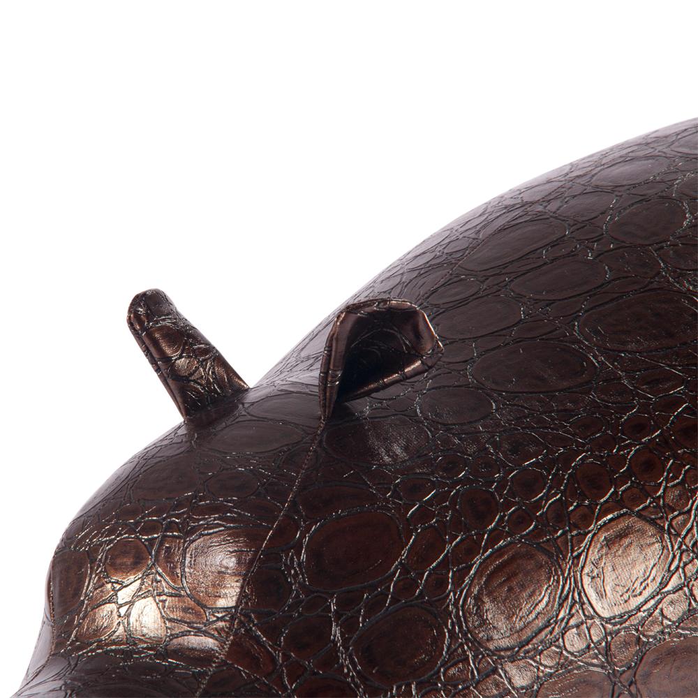 74106 Банкетка Пуф Бегемот большой Шоколад Рептилия BOGACHO 4627138152560 - Вид №3