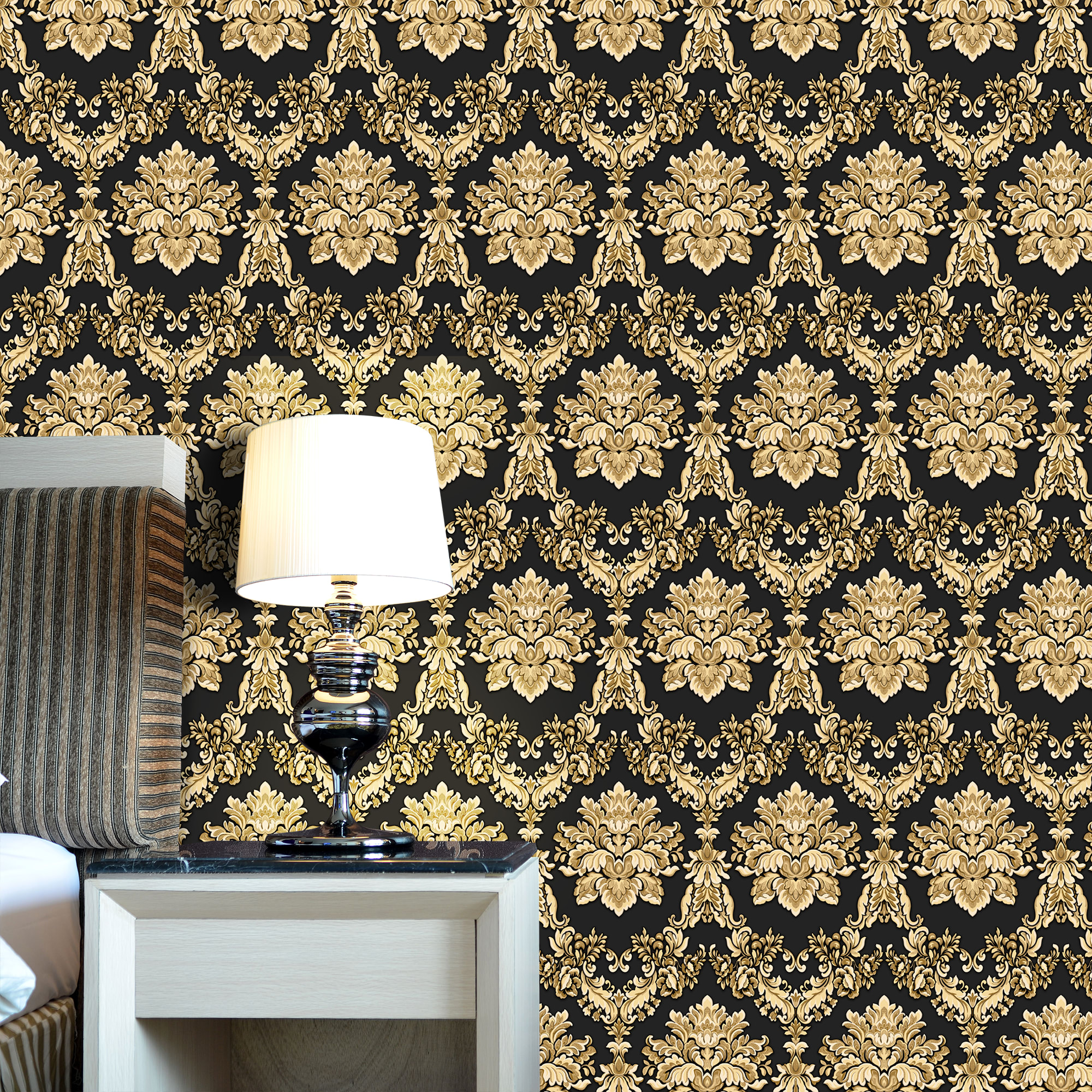 82134654 Обои флизелиновые чёрные 0.53 м 70174-420 Двенадцать стульев Santreyd  - Вид №2