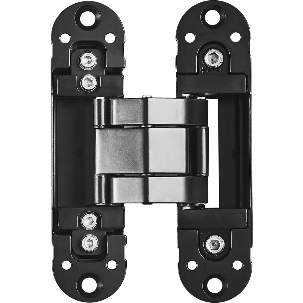 88906676 Петля дверная скрытая 120x30x30 мм ЦАМ цвет черный STLM-0898182 Santreyd 