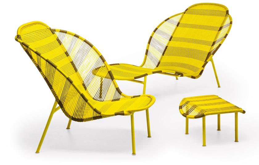 Moroso Подставка для ног из полиэтиленовых нитей ручной работы M'afrique sun-id-1391434 - Вид №2