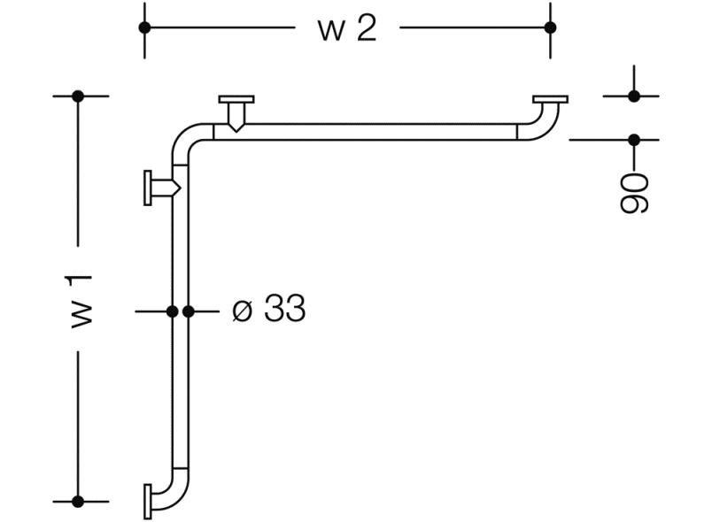 33.7300.PB8 гардеробная штанга HEWI System 111 | Polyamid  - Вид №2