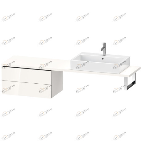 LC584808585 Шкафчик для компактной консоли L-Cube #LC5848 720 x 477 мм Белый глянцевый лак Duravit