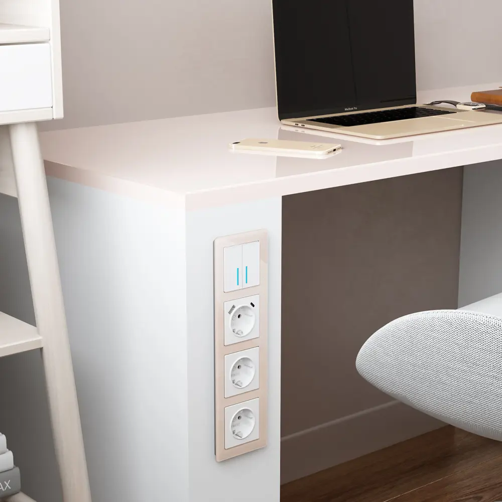 Рамка Werkel Acrylic для розеток в цвете айвори с эффектом парения 86884245 STLM-0072325 - Вид №4