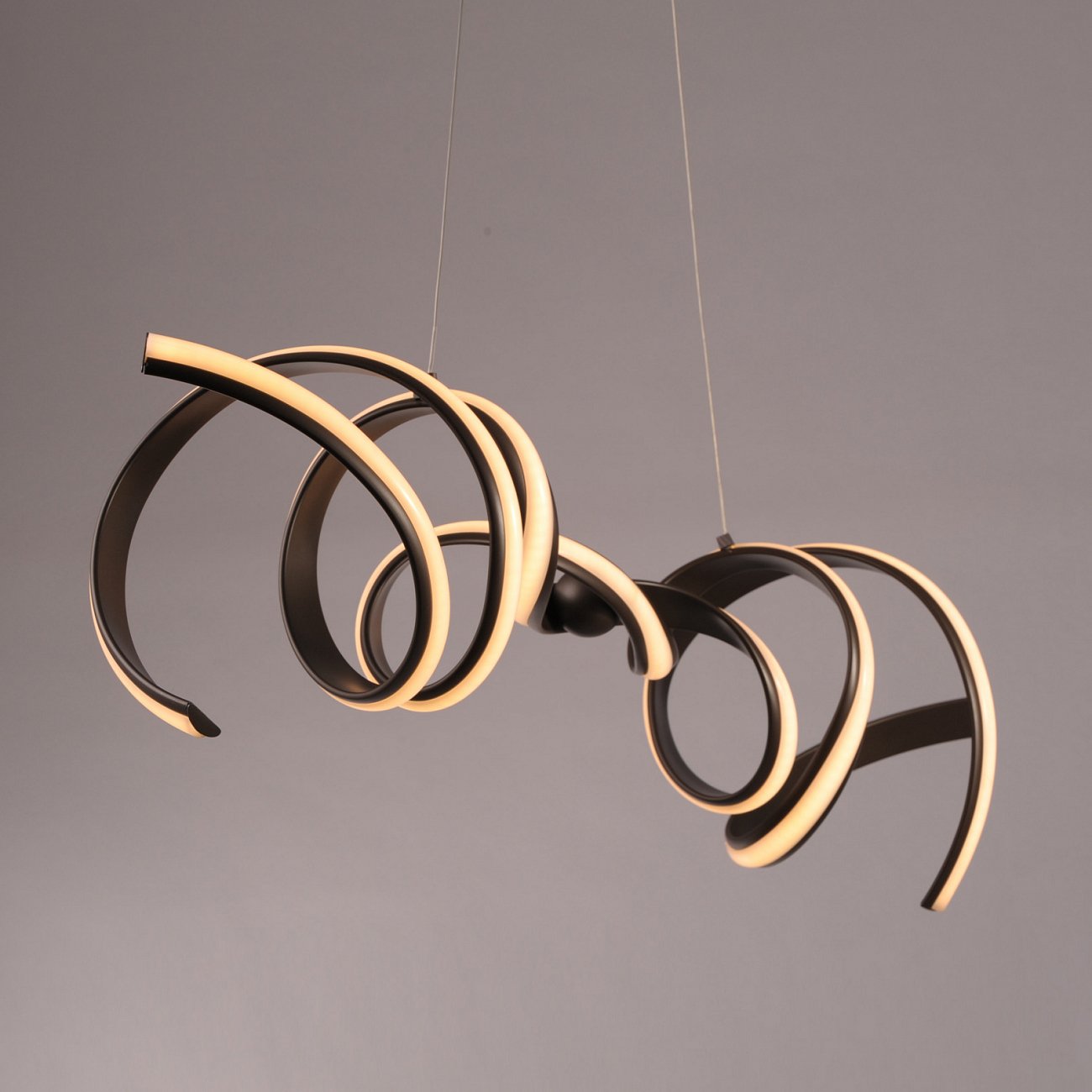 Светильник подвесной 30х100 см бронзовый Fluire 2C MD8690-2C dark bronze DELIGHT COLLECTION ДИЗАЙНЕРСКИЕ 00-3882329 Бронза;прозрачный  - Вид №2