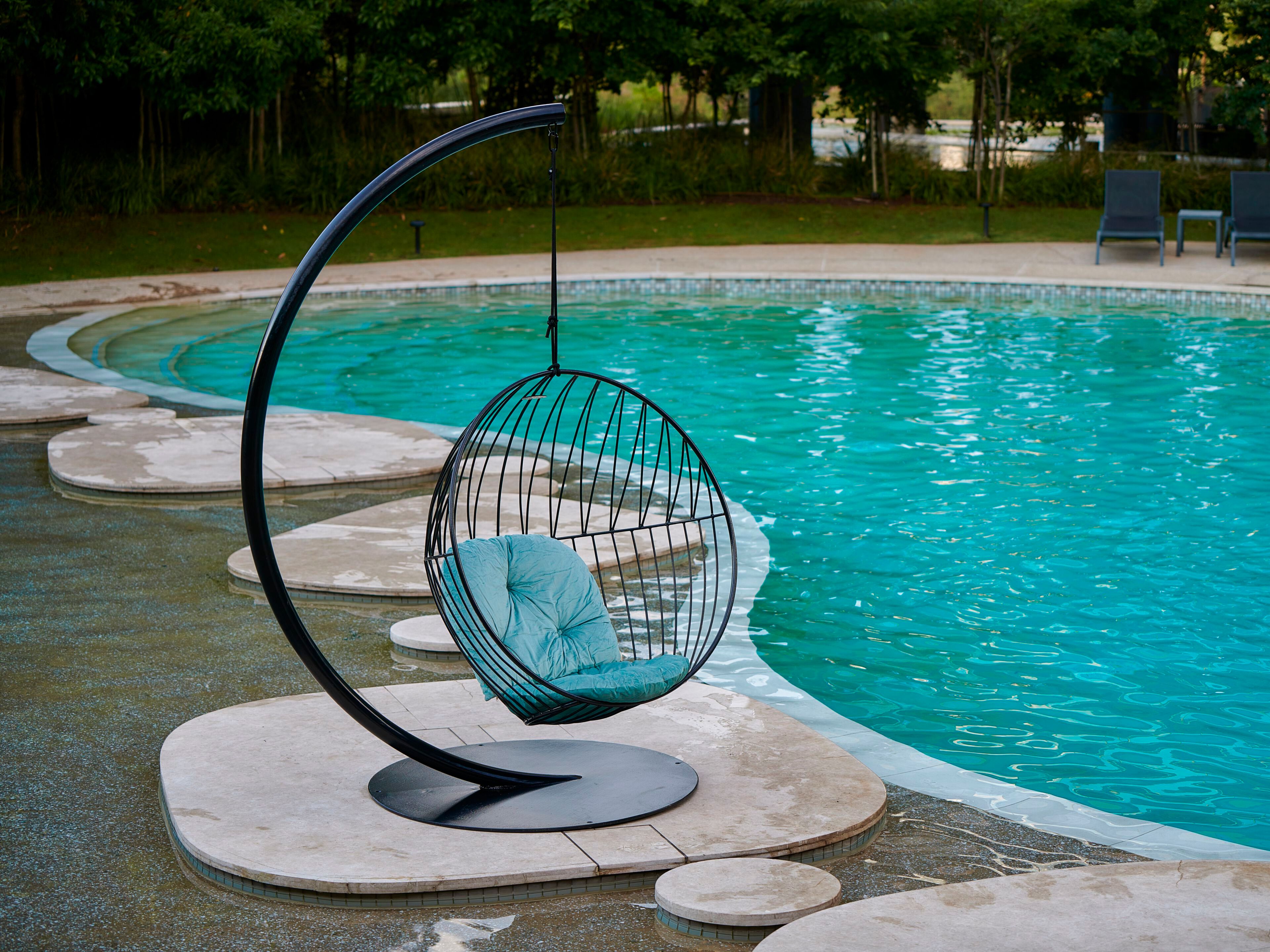 Подвесные сиденья с порошковым покрытием стальной поддержки Studio Stirling HALF CIRCLE ON ROUND BASE ARCH-00013642 - Вид №2