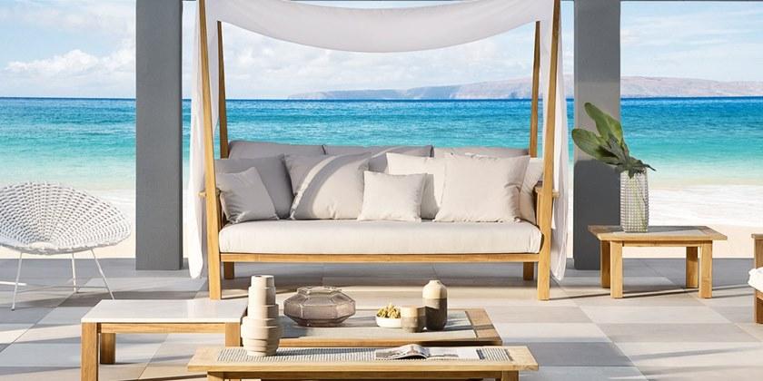 Gervasoni 3-местный садовый диван с балдахином из ткани Gervasoni outdoor sun-id-1474046 - Вид №4