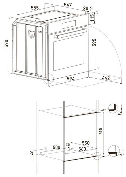 Grundig Многофункциональная встраиваемая духовка  7750483805  - Вид №1