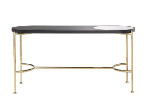 Консоль из стали и дерева