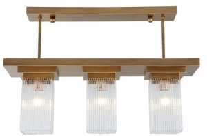 Patinas Lighting Подвесной светильник из латуни и стекла Monaco