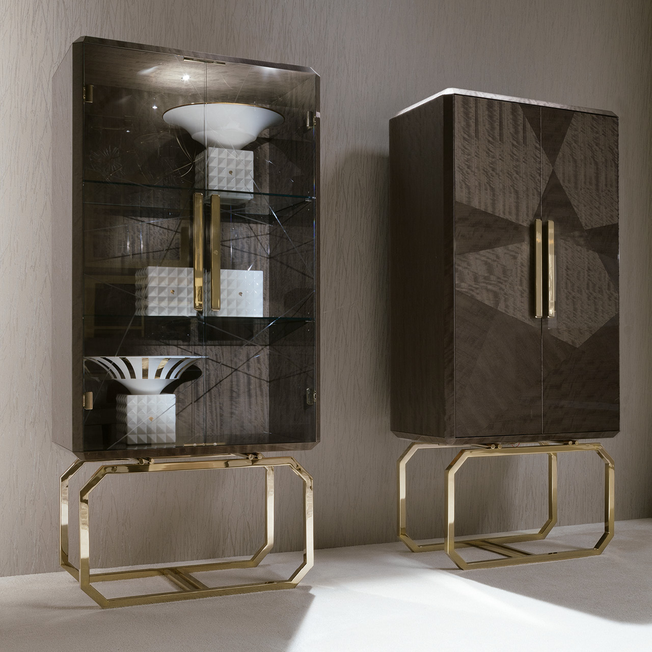 5958 Infinity витрина с деревянными дверками - giorgio collection - Вид №3