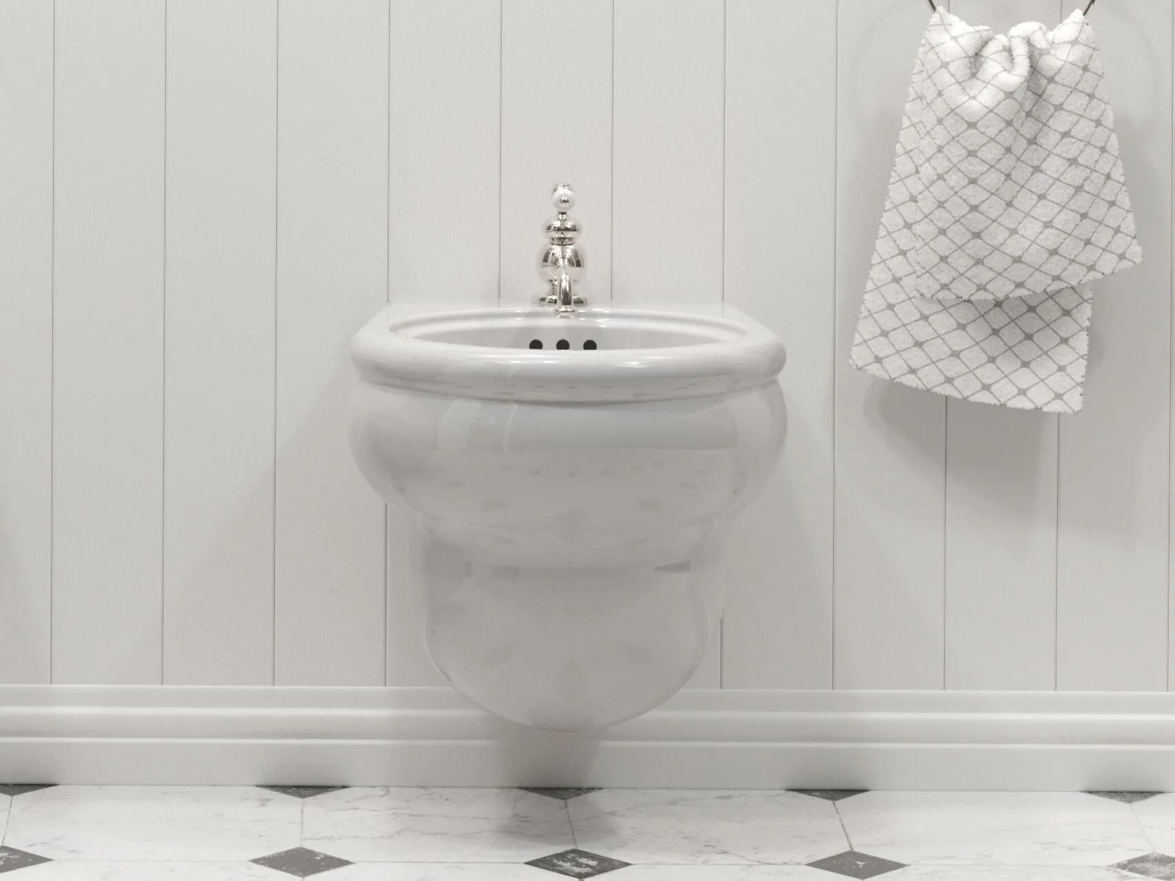 Керамическая подвесная настенная проволока для биде BLEU PROVENCE Romantica ARCH-00062098