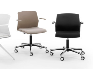 Поворотный операционный офисный стул с подлокотниками