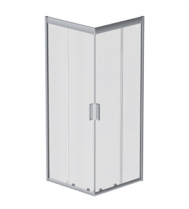 W90G-403-090MT душ.ограждение 90х90 квадратстекло прозрачноепрофиль мат. серебро без поддона AM.PM Gem