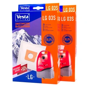 91387518 Мешки синтетические для пылесоса Vesta filter Lg03s2 8 штук 4 фильтра STLM-1106366