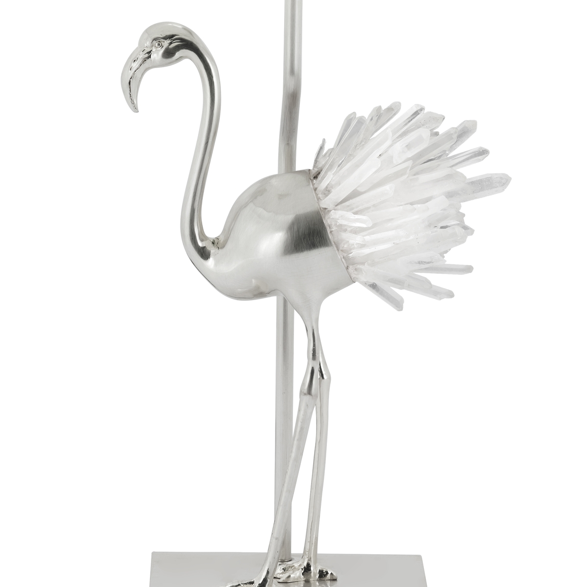 500288-19 ABHIKA ЛАМПА KRIZIA FLAMMY WHITE/SILVER  - Вид №1