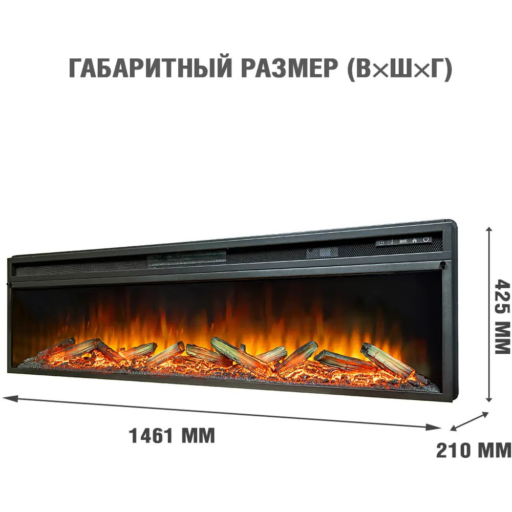 Каминокомплект Royal Flame Lindos под V60 Vision 60 LOG LED 1.5 кВт STLM-2174315 - Вид №1