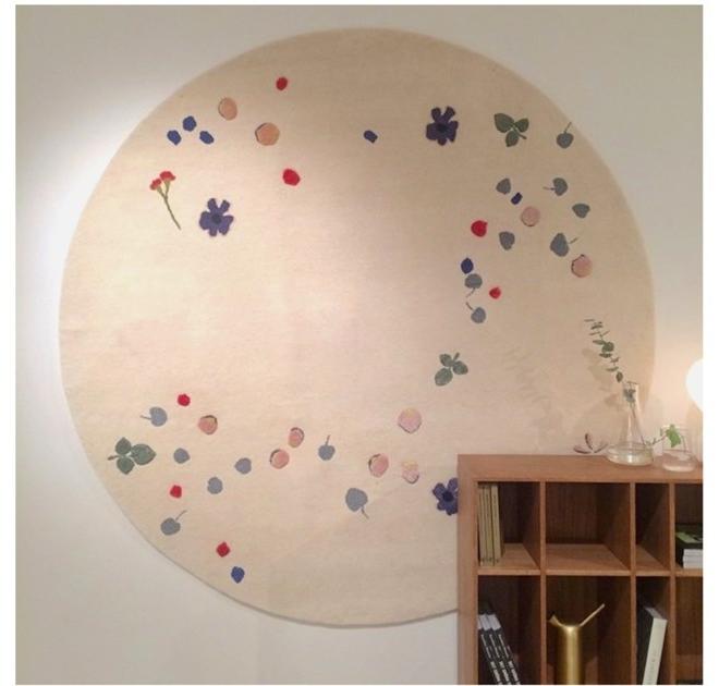 ASPLUND Круглый шерстяной ковер с узором ручной работы sun-id-1458220 - Вид №2