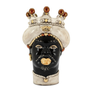 201075-LU ABHIKA ВАЗА MORO MAN MED. СС GOLD FINISH