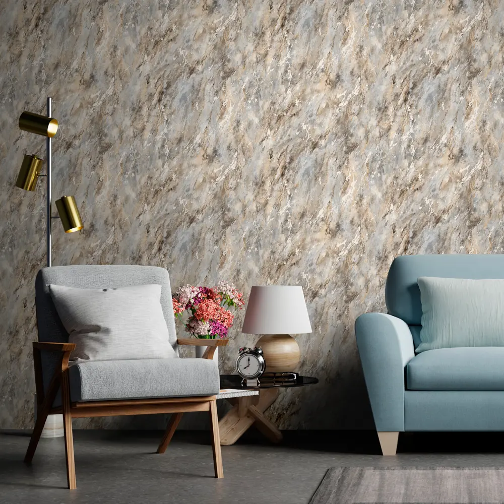 Обои флизелиновые Erismann Vermont коричневые 1.06 м ЭР60456-04 STLM-2002514 - Вид №2