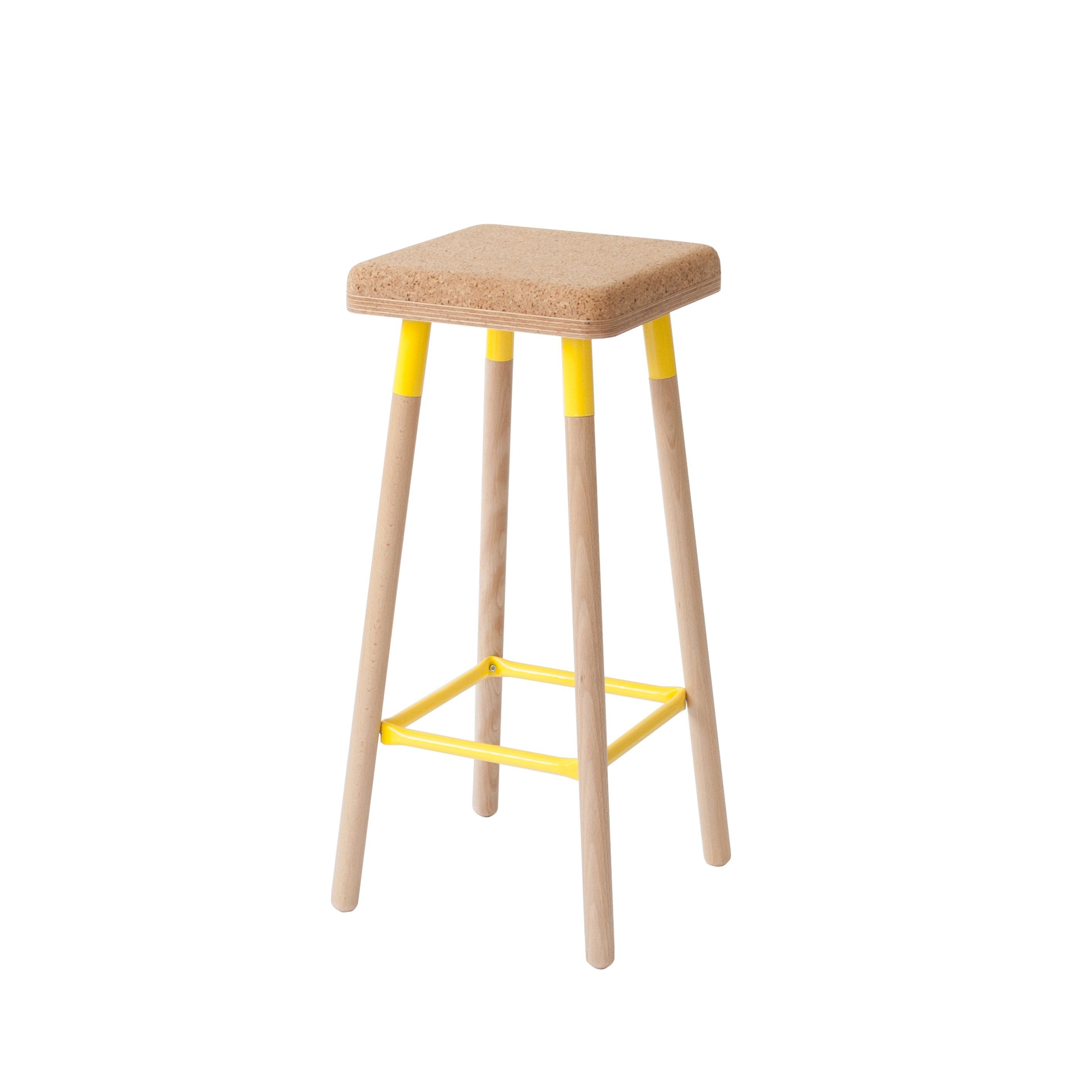 Высокий табурет из пробки с подставкой для ног Askia ARCH-00047469 - Вид №7