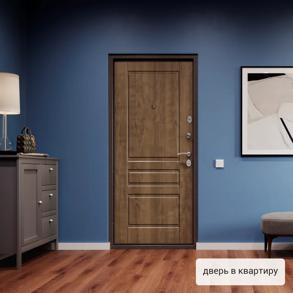 Дверь входная металлическая Страйд, 950 мм, правая, цвет летиция орех РР TOREX STLM-2160510 - Вид №13