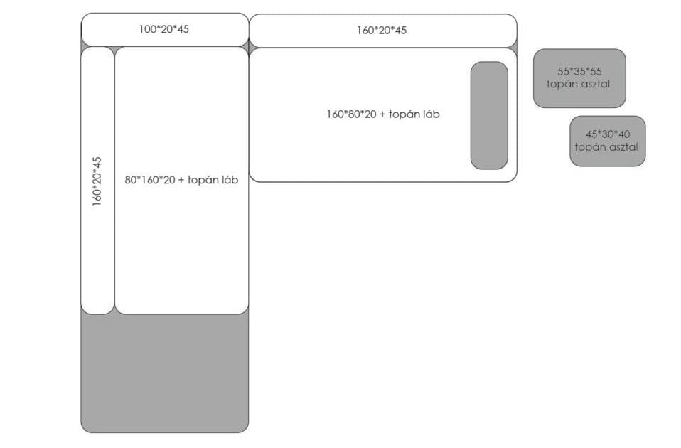 Тканевый диван с полуостровом HANNABI ARCH-00089096 - Вид №2