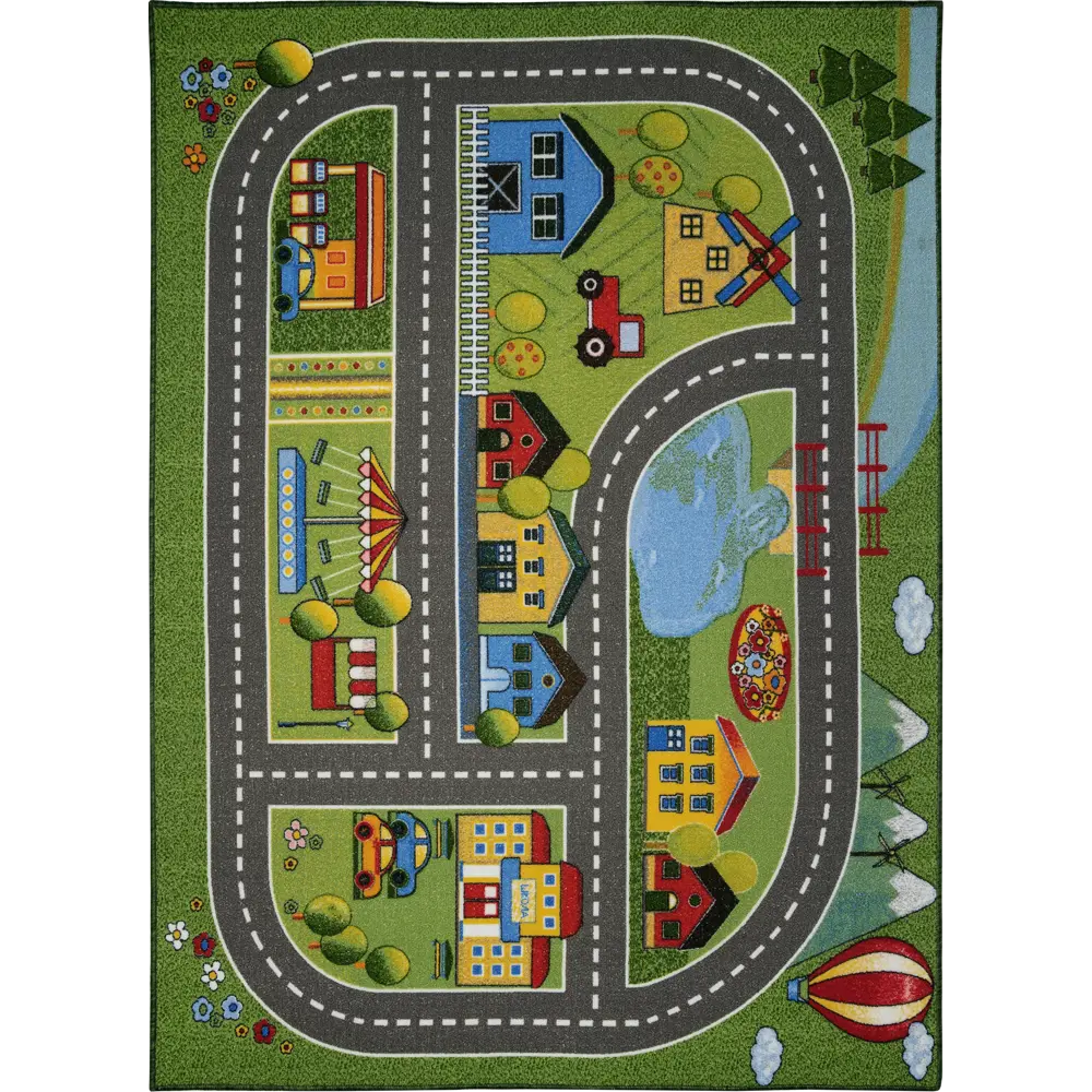 Ковер полиамид Карта города 170 150x200 см цвет мультиколор ВИТЕБСКИЕ КОВРЫ STLM-2082176