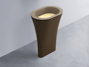 AMLA65-AN+AMPILO-CN+AMCOLO-CA Раковина Amedeo Ovale отдельностоящая cielo Enjoy + Amedeo