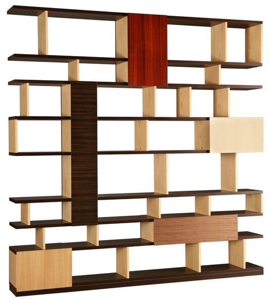 Morelato Открытый деревянный книжный шкаф Patchwork Art. 6292 - Вид №1