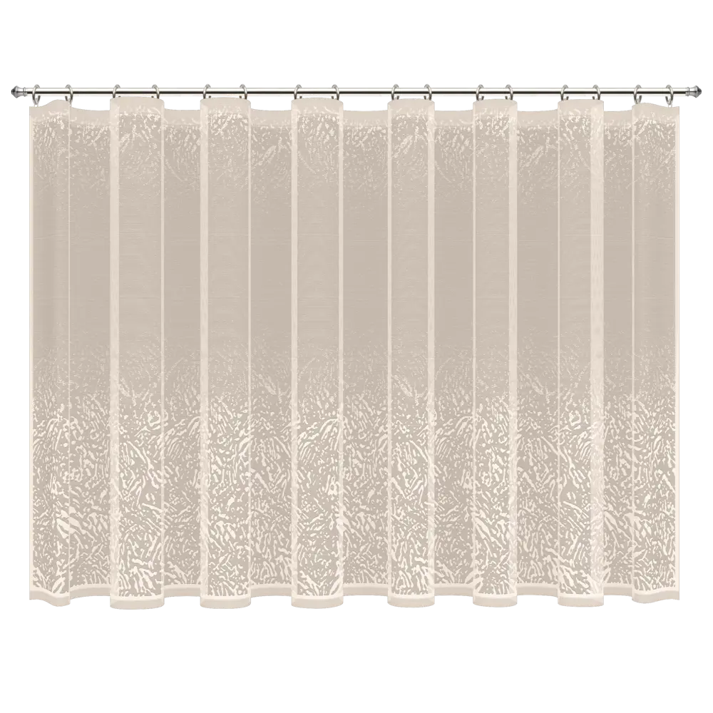 Тюль на ленте для кухни "Рельеф" 245x165 см цвет экрю Santreyd STLM-2189240