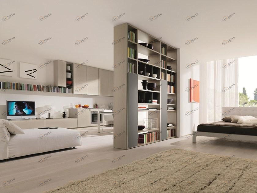 Zalf Модульный двухсторонний книжный шкаф Link system sun-id-1490151