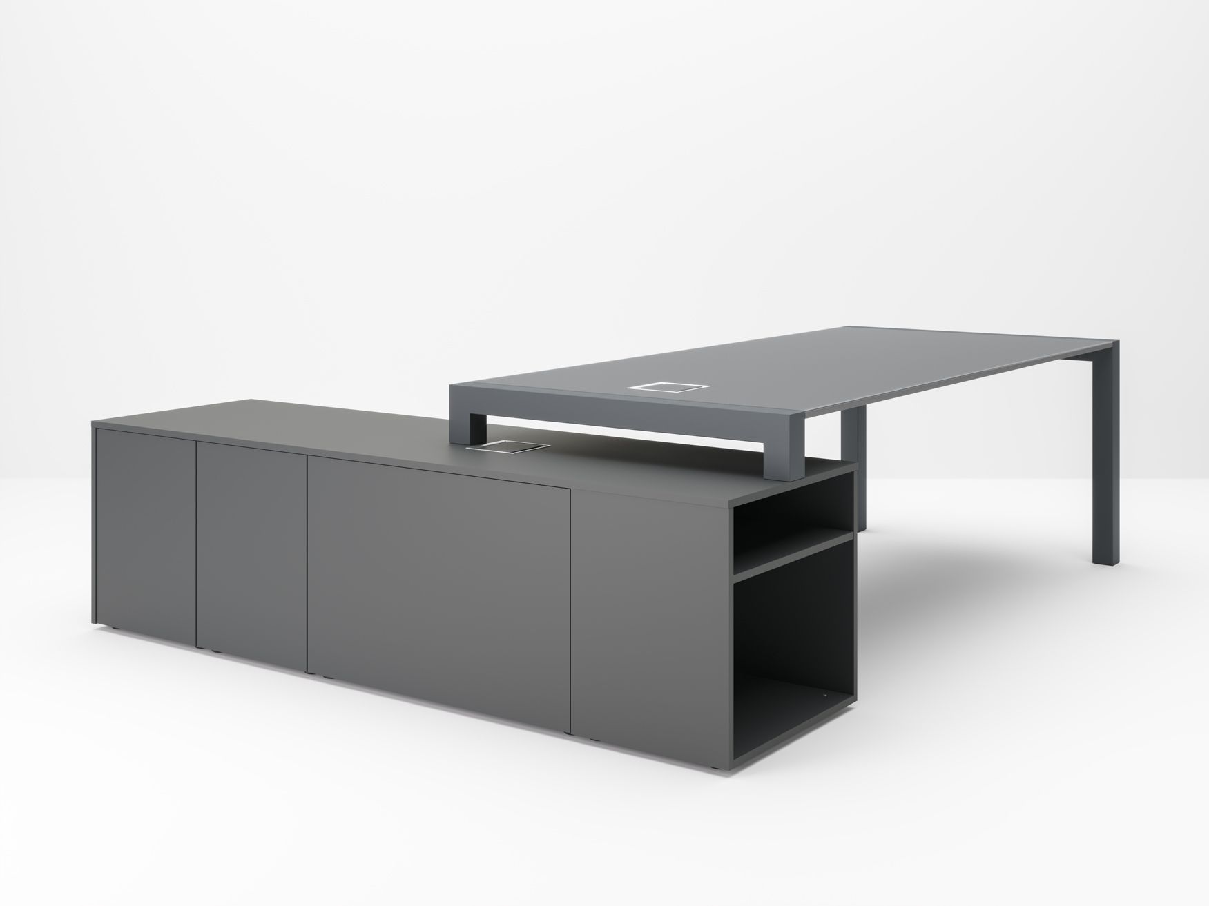 Исполнительный стол со встроенной полкой PROF Extralight ARCH-00070583 - Вид №13