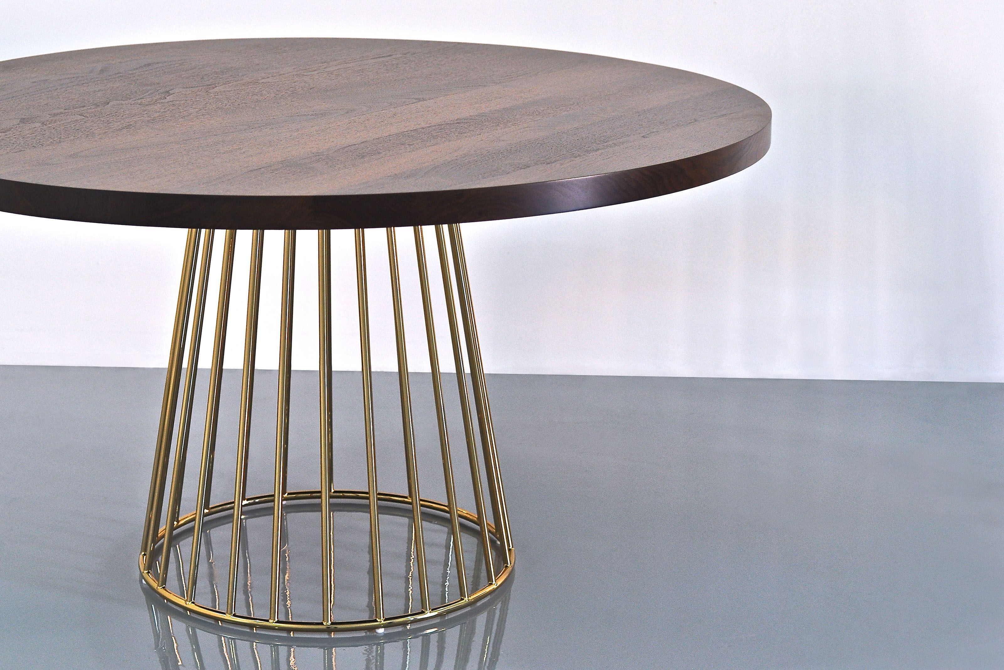 Круглый обеденный стол из массива дерева Phase Design Wired ARCH-00149223 - Вид №5