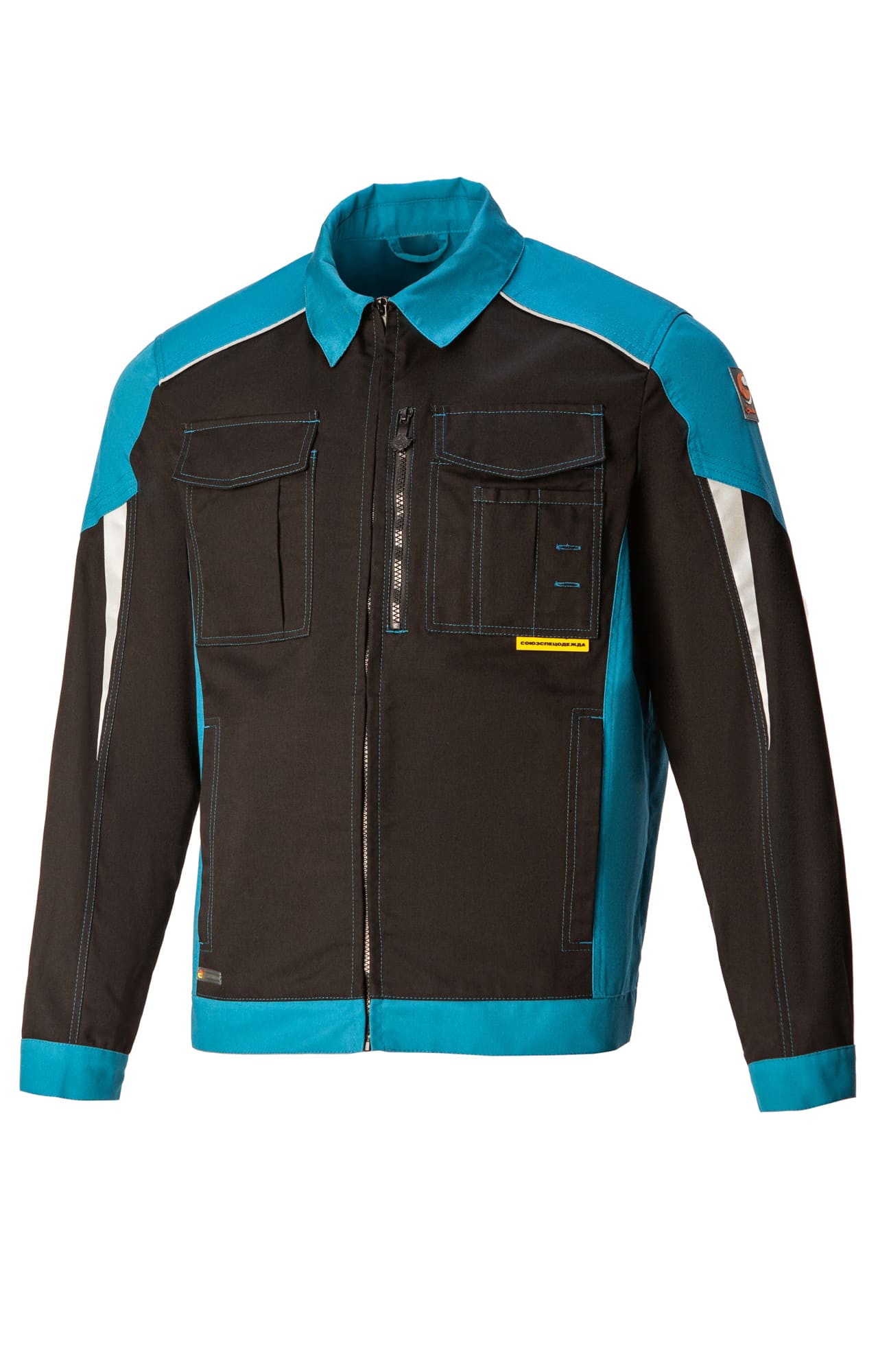 5045243 Костюм NEW черный-аквамарин STATUS  Летняя спецодежда  размер 48-50/170-176  - Вид №1