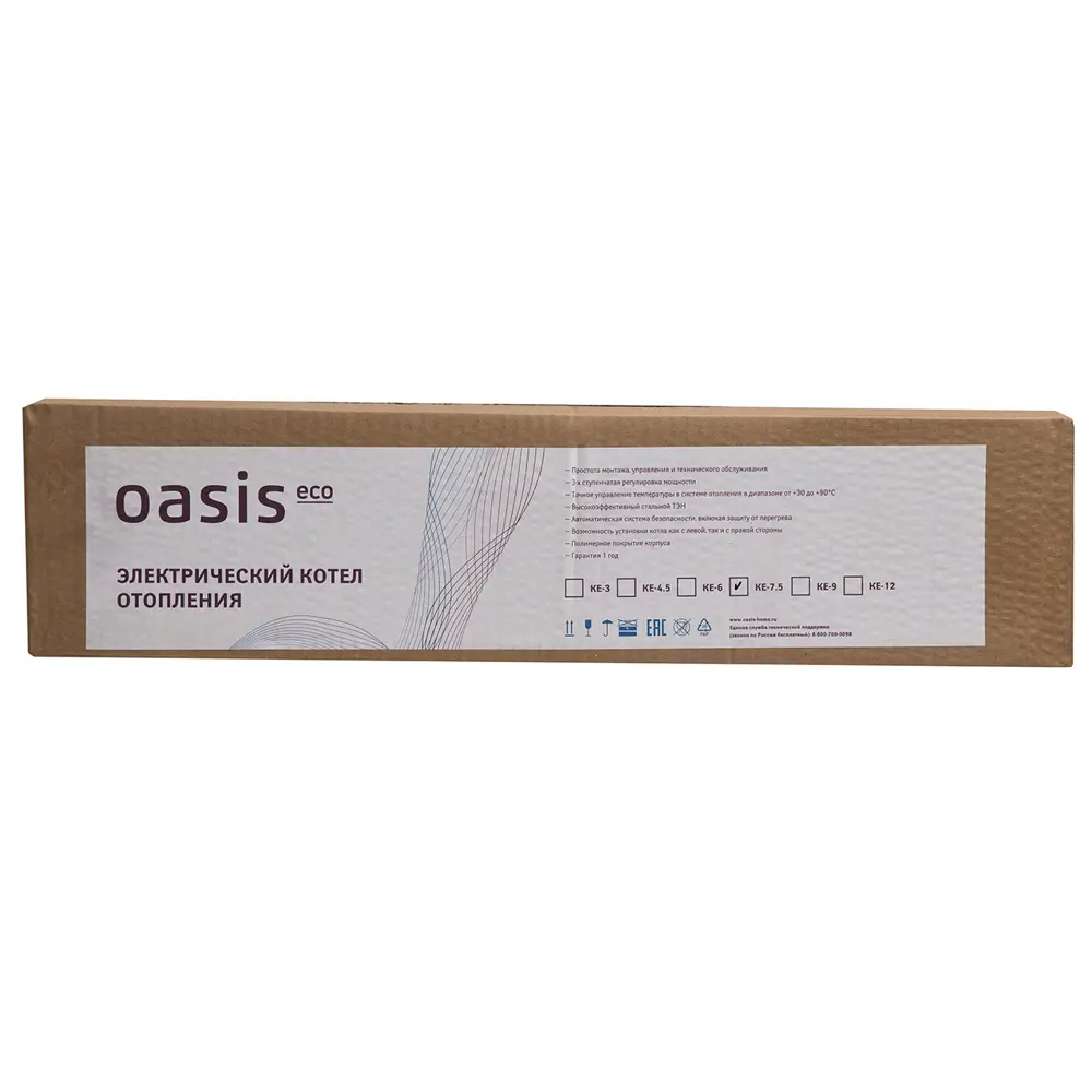 Электрический котел Oasis Eco KE-7,5 для эффективного отопления помещений 86256549 STLM-1413895 - Вид №10