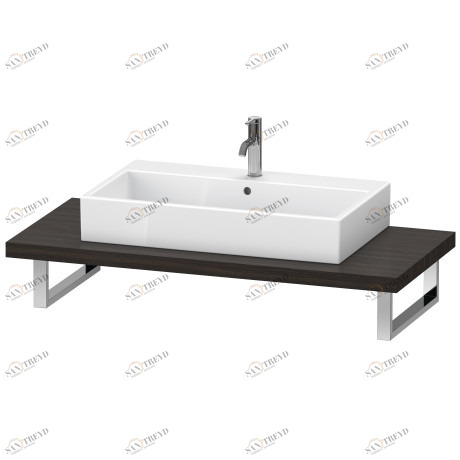 LC102C06969 L-Cube Консоль для накладных раковин и встраиваемых умывальников Орех брашированный (натуральный шпон) Duravit