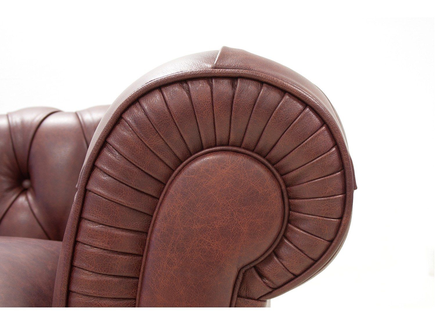 2-местный кожаный капитонный диван CREARTE COLLECTIONS Chesterfield Classic Origins ARCH-00042266 - Вид №10