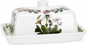 10568479 Portmeirion Маслёнка с крышкой Portmeirion Ботанический сад.Маргаритка 18см, фарфор Фарфор