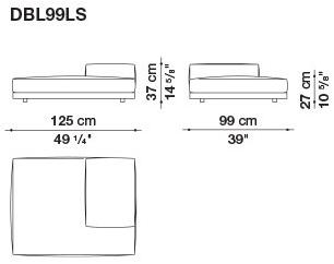 B&B Italia Кожаный диван Dock sun-id-1441060 - Вид №125