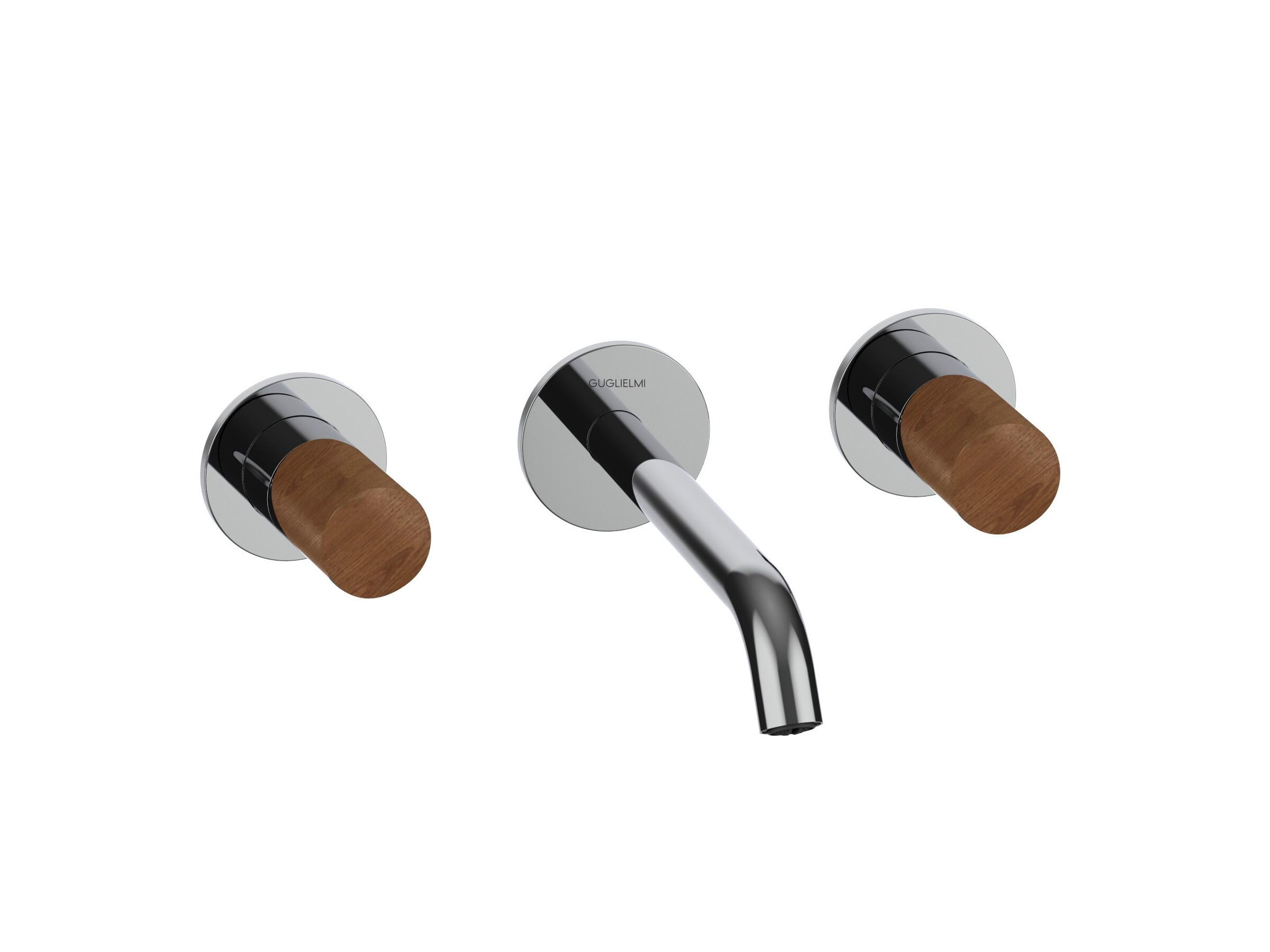 Настенный смеситель для раковины с 3 отверстиями GUGLIELMI RUBINETTERIE Sprint Color ARCH-00092938