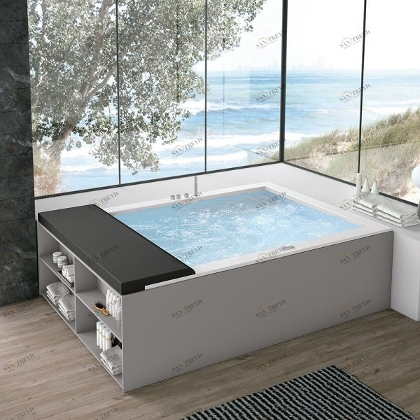 Ванна угловая MINERVA INDOOR 215 см с гидромассажем 2MNA2D4 Gruppo Geromin