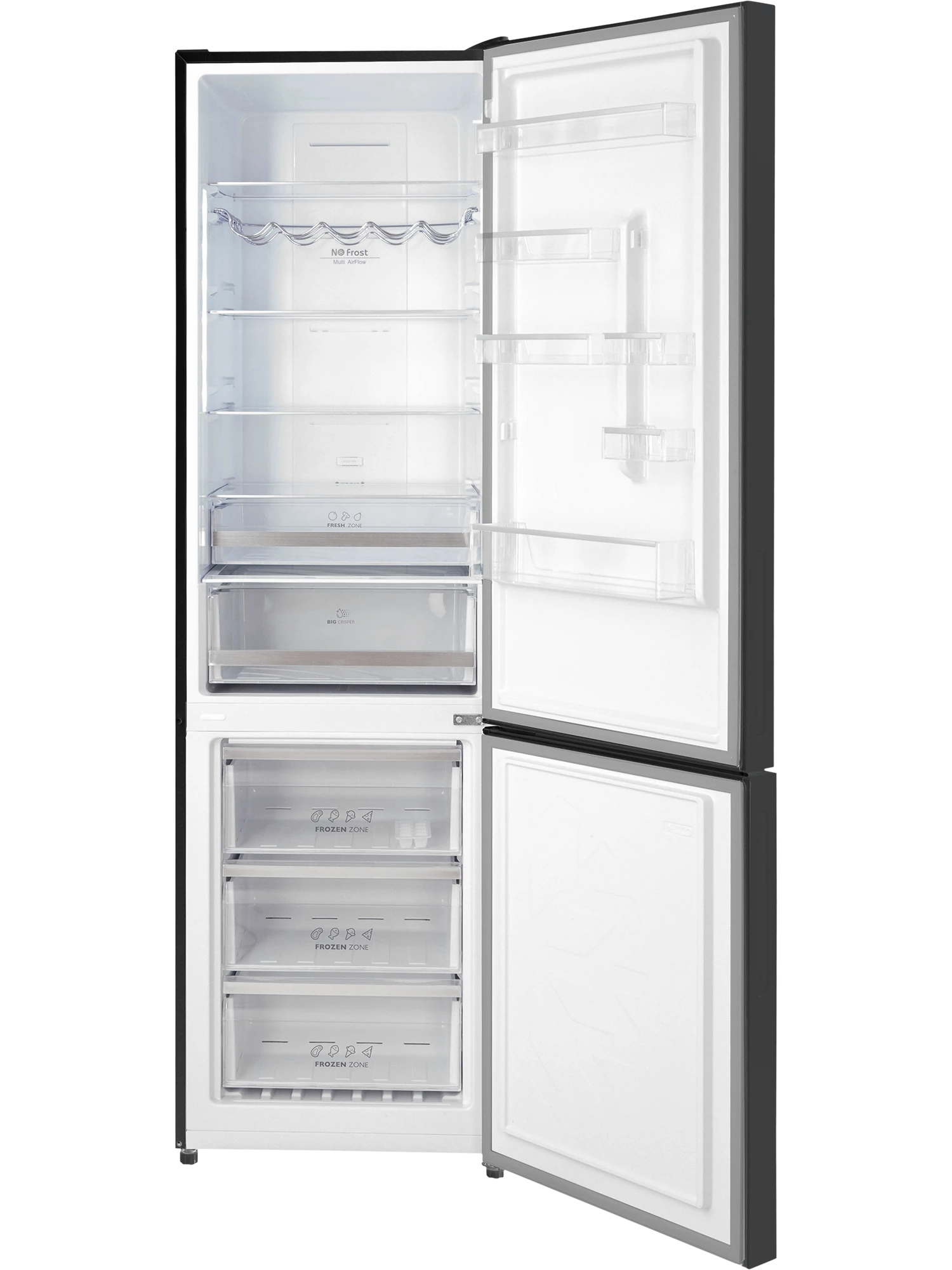 9238385 Холодильник с морозильником   HIBERG RFC-400DX NFGB inverter черный STDN-0055973 - Вид №3