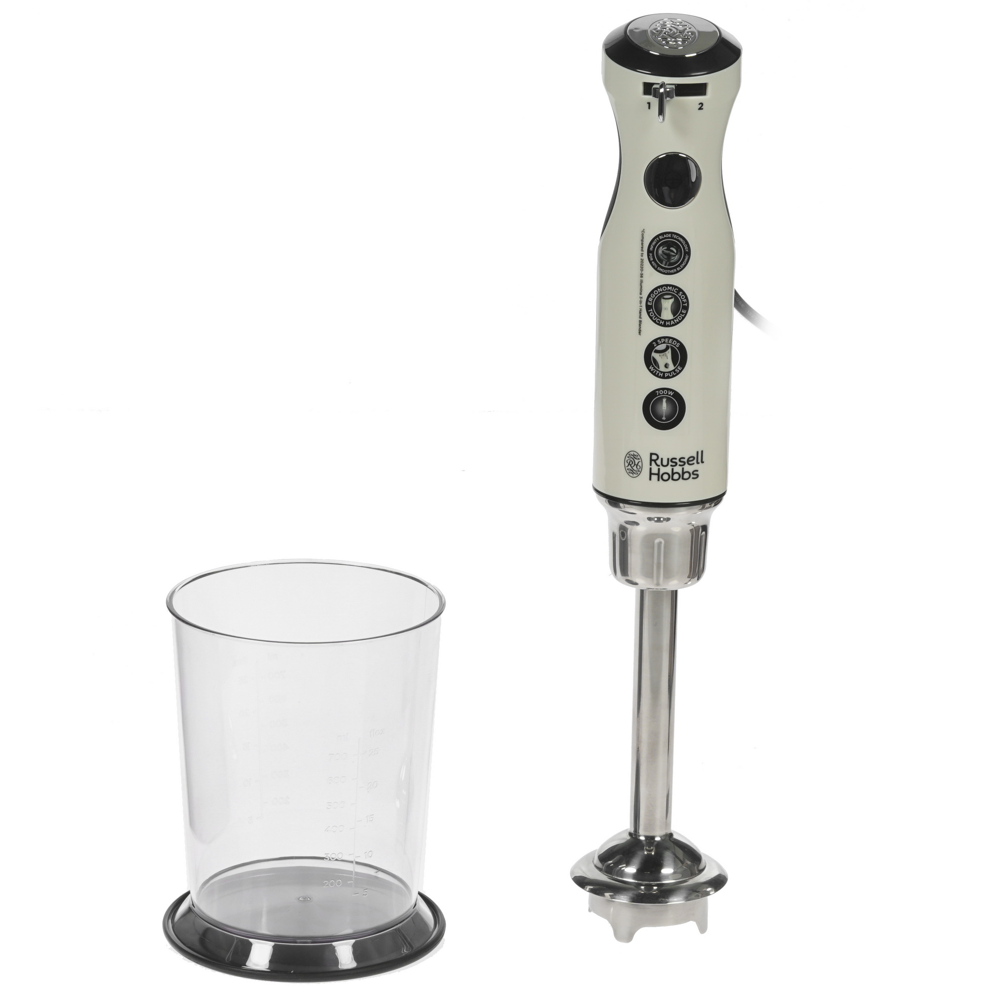 8141370 Блендер погружной Russell Hobbs Retro Hand Blender бежевый STDN-0014102